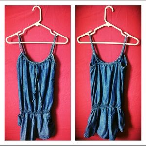 A jean romper from decree 25$ make and offer